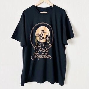 Chris Stapleton Black Graphic T-Shirt